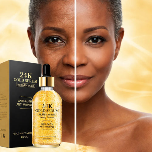Sérum Or 24K – Efface les rides, raffermit la peau et redonne un visage 10 ans plus jeune