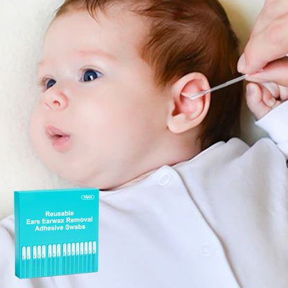Bâtonnets Adhésifs Lavables pour l’Hygiène des Oreilles – Boîte de 24
