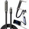SmartHold™ 240W – Charge Rapide & Support Intégré | Câble Latéral 2-en-1