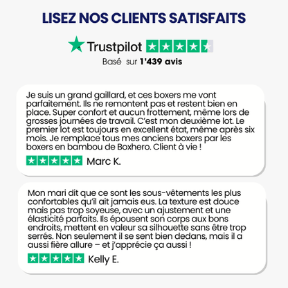 VIRILUS™ - Boxer en Fibre de Bambou Ultra-Confort (3 pièces + 1 gratuit)